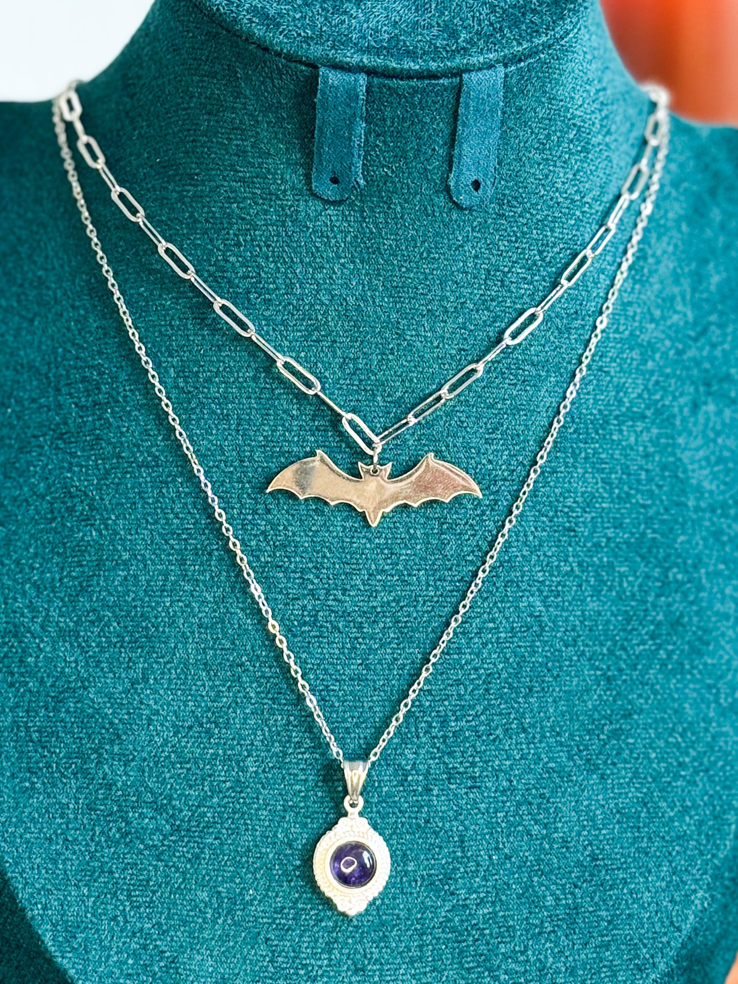 Eternal Night Kette | Gold & Silber | Amethyst