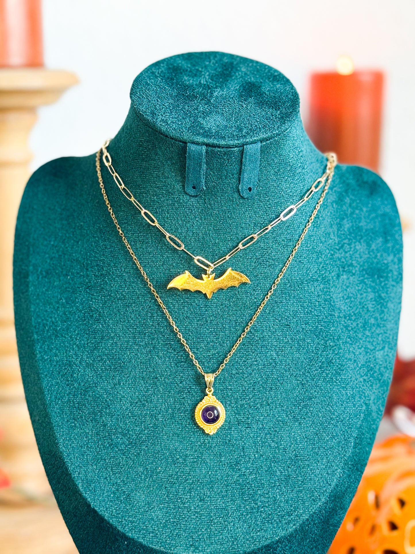 Eternal Night Kette | Gold & Silber | Amethyst