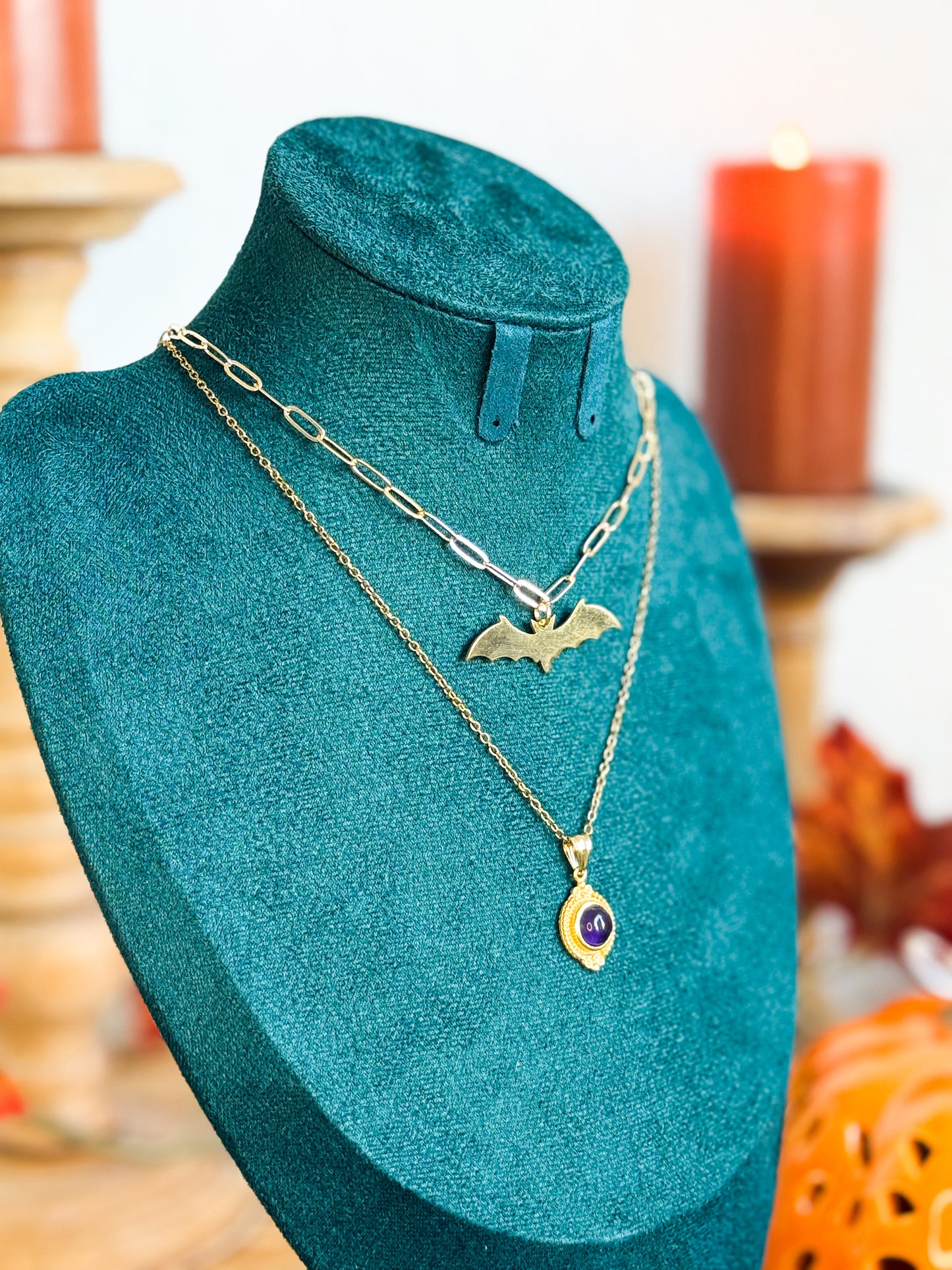 Eternal Night Kette | Gold & Silber | Amethyst