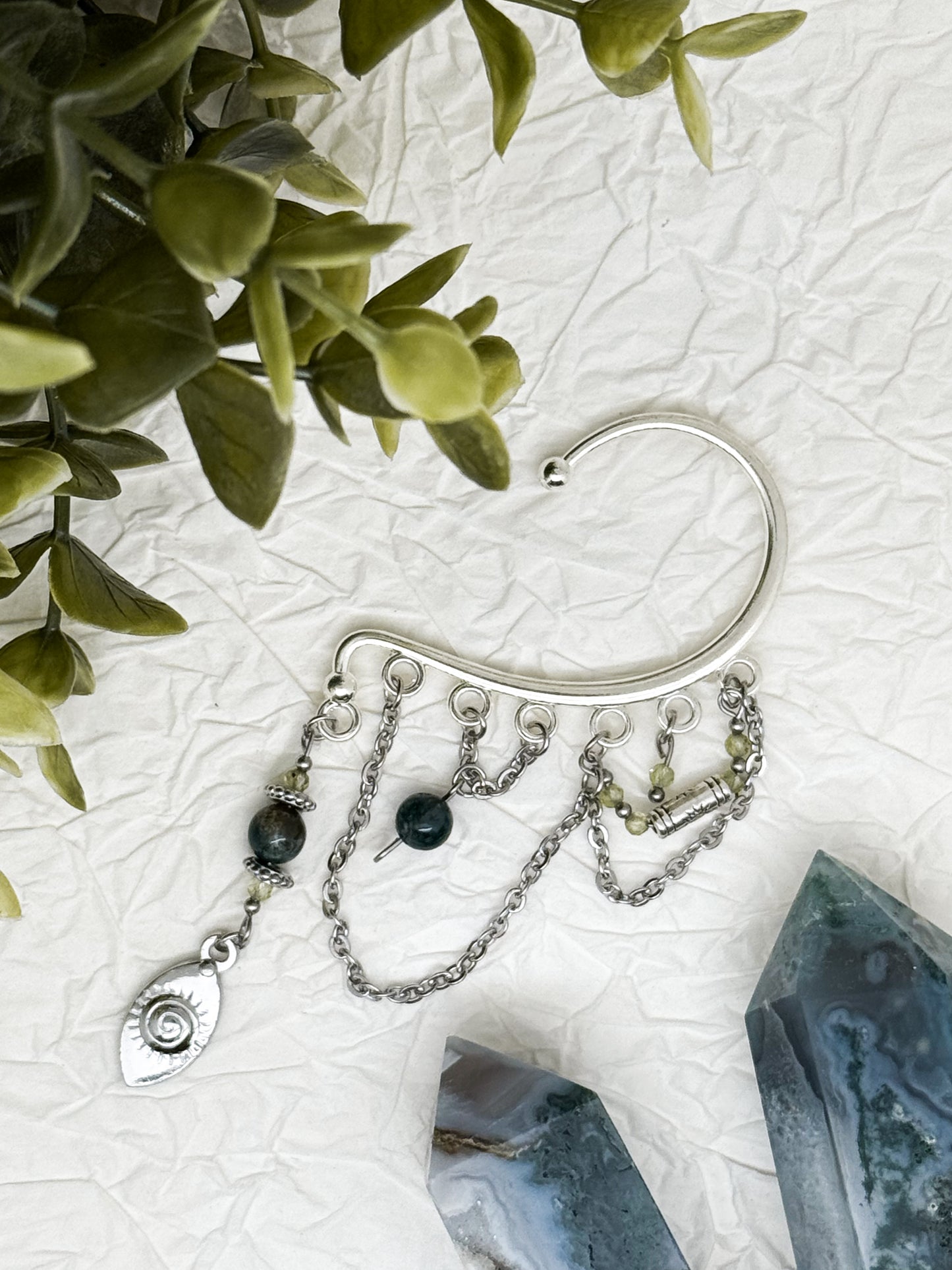 Ohrhaken EINZELN | Ohrmanschette Witchy Forrest | Ohrringe ohne Ohrlöcher