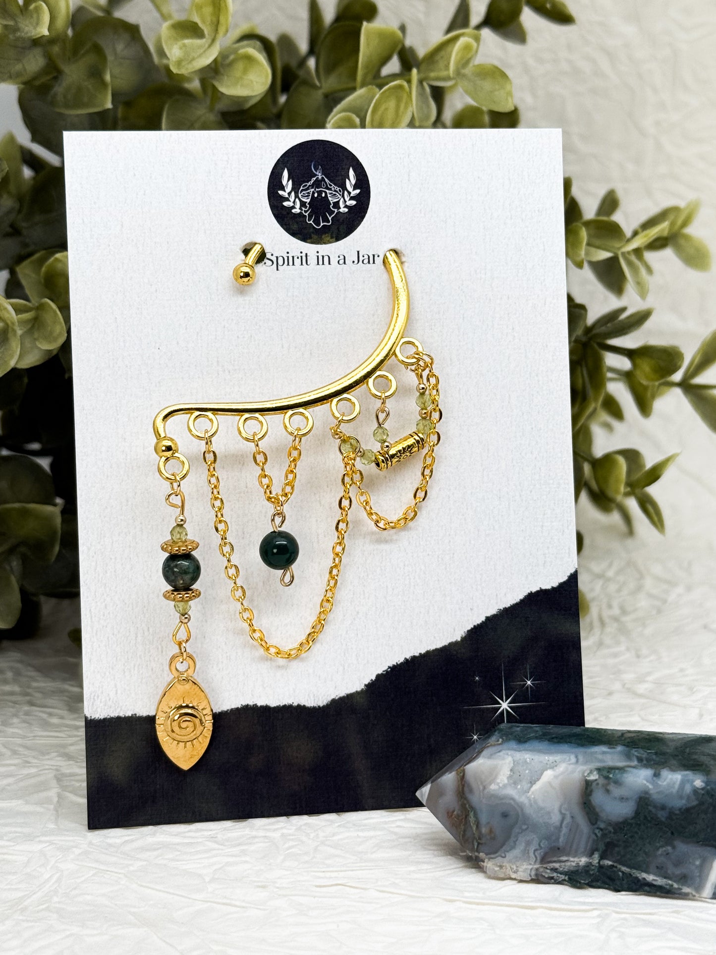 Ohrhaken EINZELN | Ohrmanschette Witchy Forrest | Ohrringe ohne Ohrlöcher