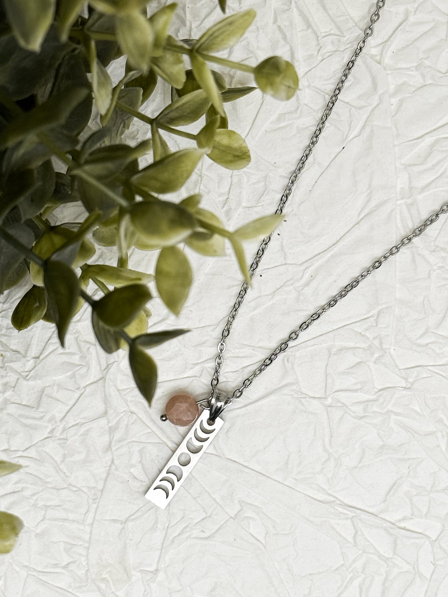 Lunar Cycle Kette | Gold & Silber | Labradorit & Sonnenstein