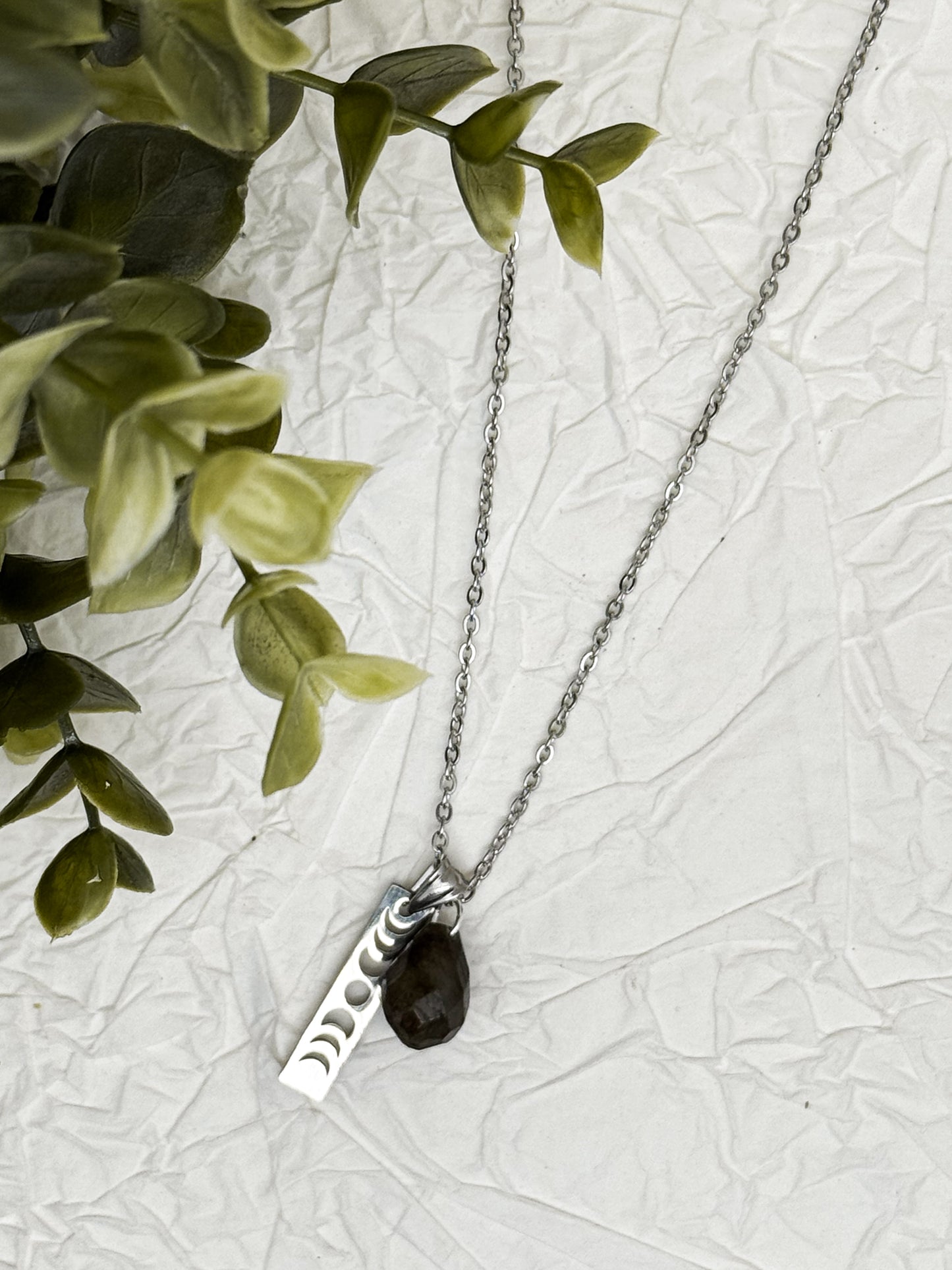 Lunar Cycle Kette | Gold & Silber | Labradorit & Sonnenstein