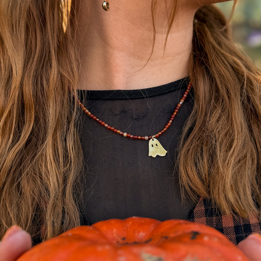 Autumn Soul Kette | Gold & Silber | Karneol
