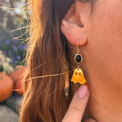 Boo-tiful Ohrringe mit Obsidian | Gold & Silber | Edelstahl