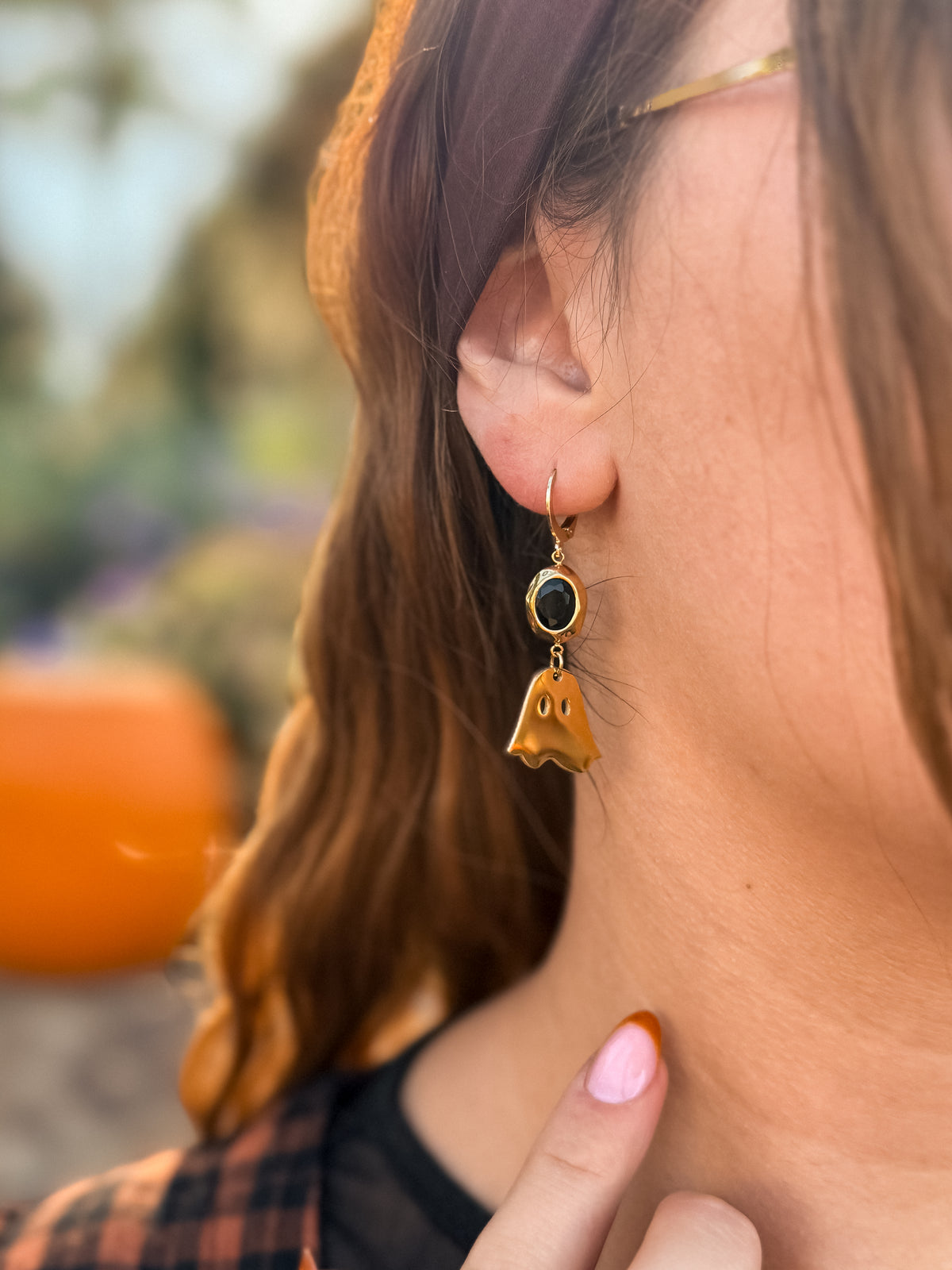 Boo-tiful Ohrringe mit Obsidian | Gold & Silber | Edelstahl