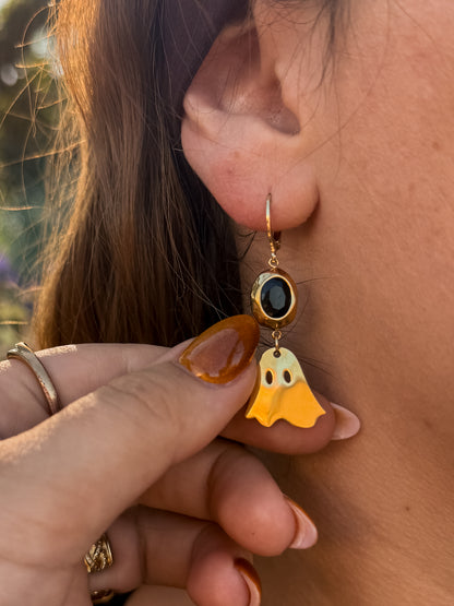 Boo-tiful Ohrringe mit Obsidian | Gold & Silber | Edelstahl