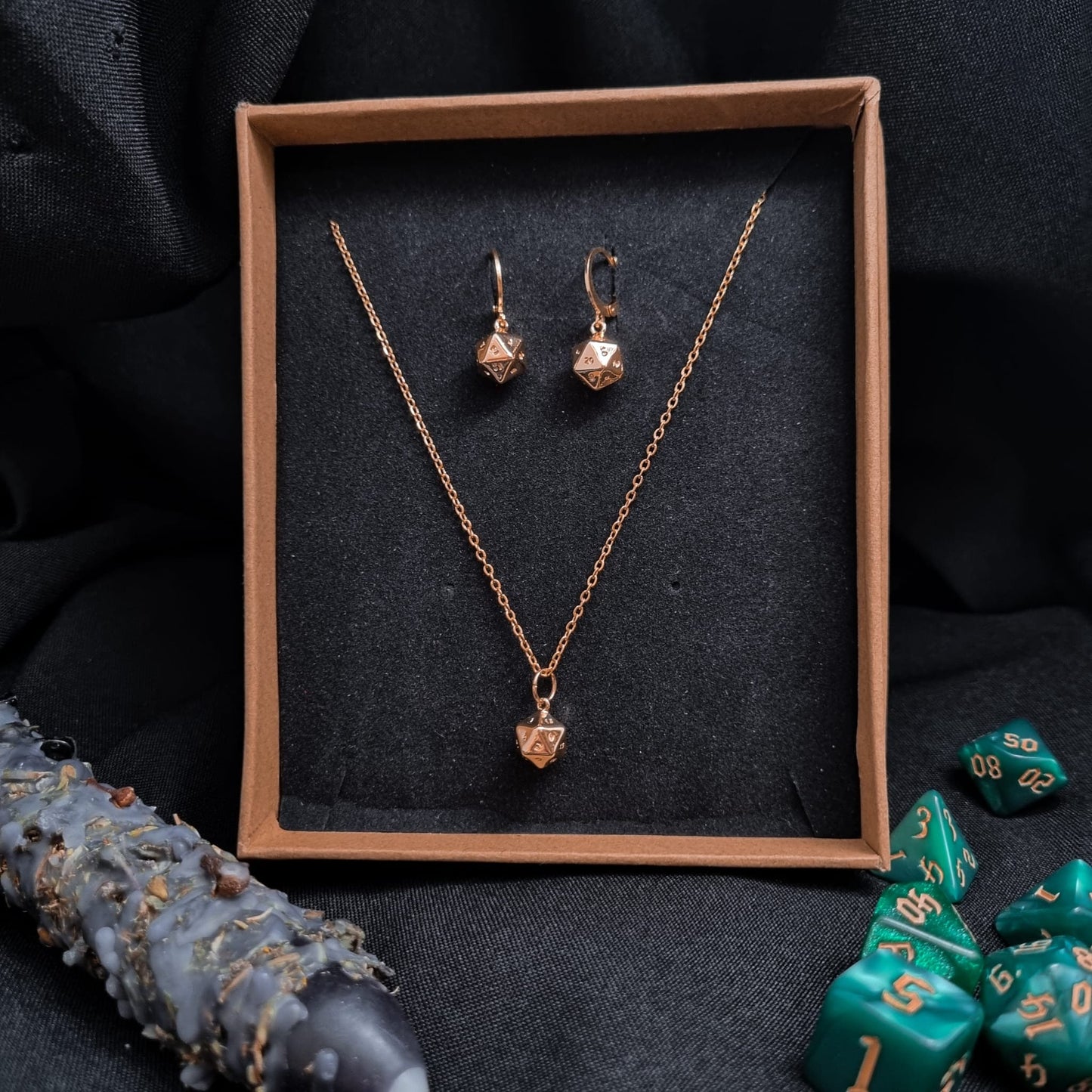 Edles Dungeons and Dragons Schmuck Set | Gold & SILBER