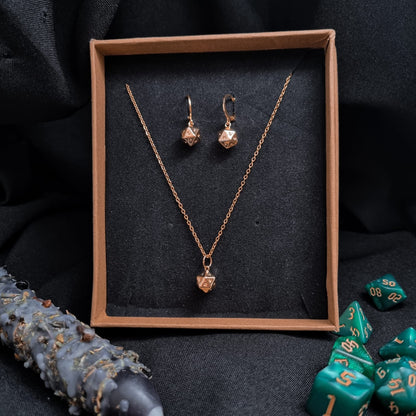 Edles Dungeons and Dragons Schmuck Set | Gold & SILBER