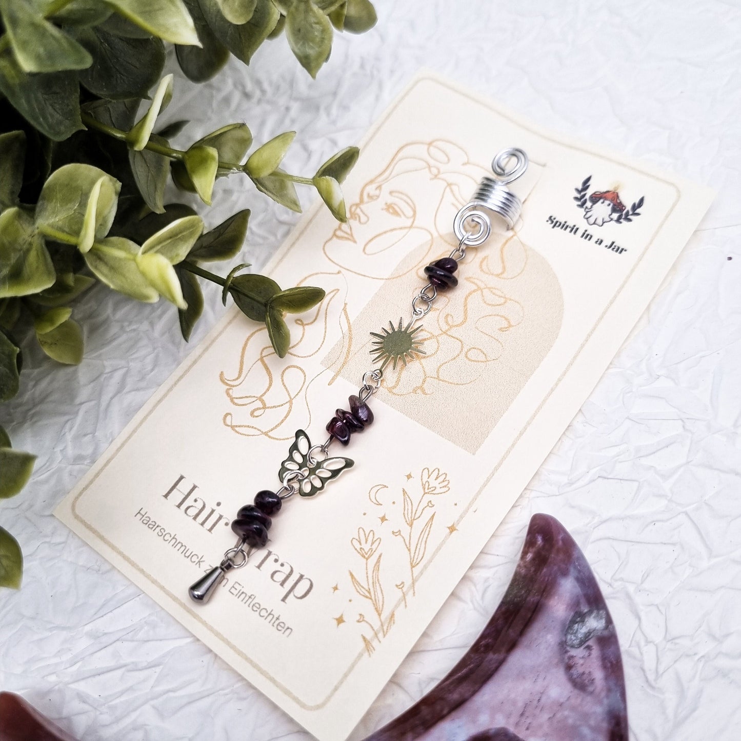 Hair Wrap Indian Dreams | Dreadschmuck | Granat