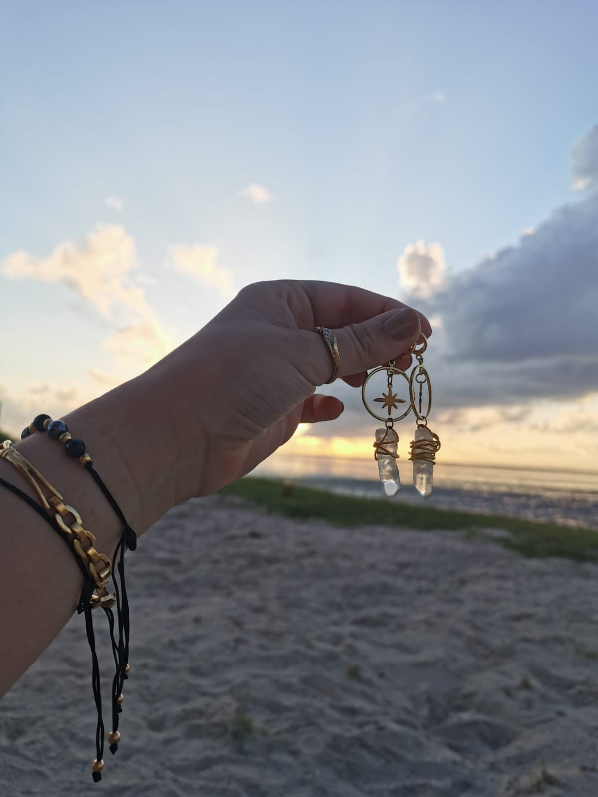 Spirit of the polarstar l Silber & Gold | Bergkristall Spitzen