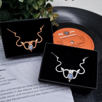 Medusa Kette Gold & Silber | verschiedene Edelsteine