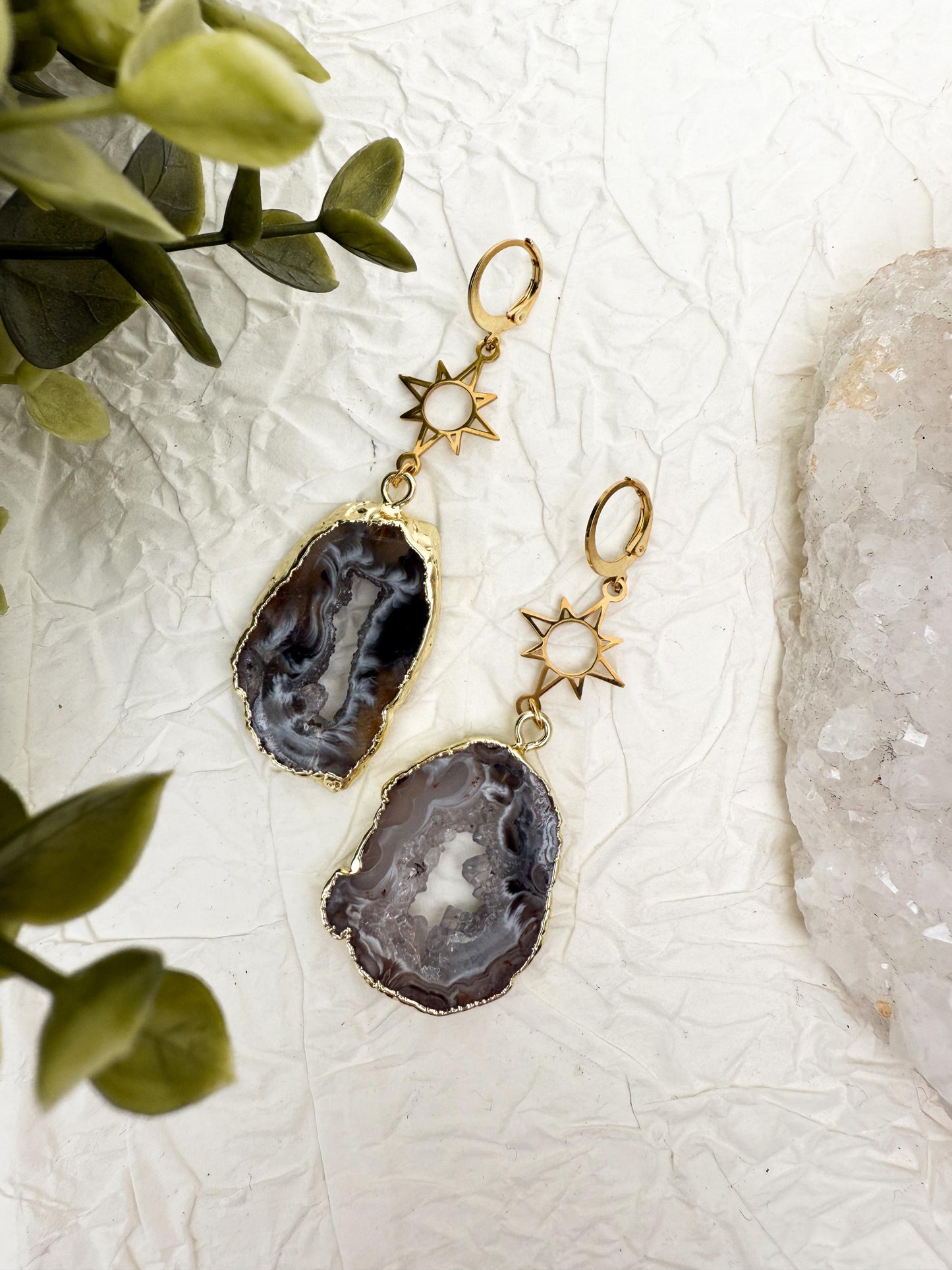 Your own Druzy Dream l Gold und Silber | Achat Drusen