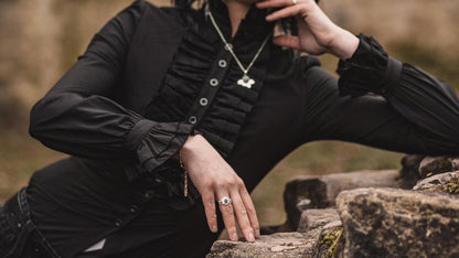 Schlichte Blätterkette - Sokkulente mit Aventurin | Edelstahl