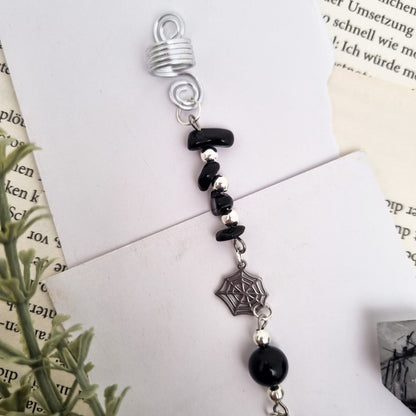 Hair Wrap Dark Reputation Era | Dreadschmuck | Obsidian