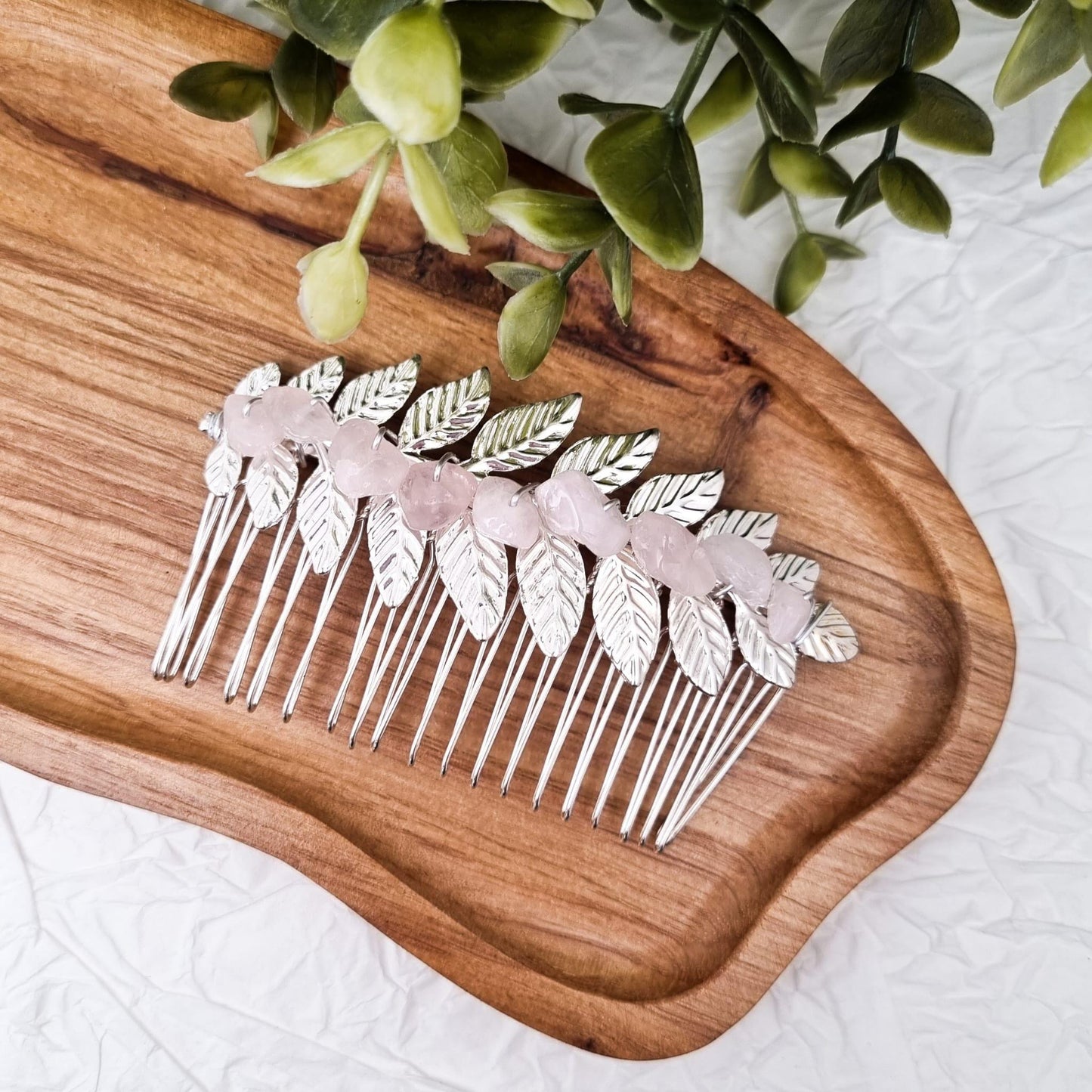 Haarkämme mit verschiedenen Edelsteinen - Haarschmuck | Silber